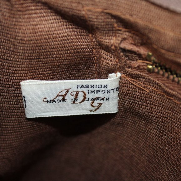 Vintage 1970's Raffia Straw Crochet Floral Embellishments Double Handled Purse - Picture 16 of 16